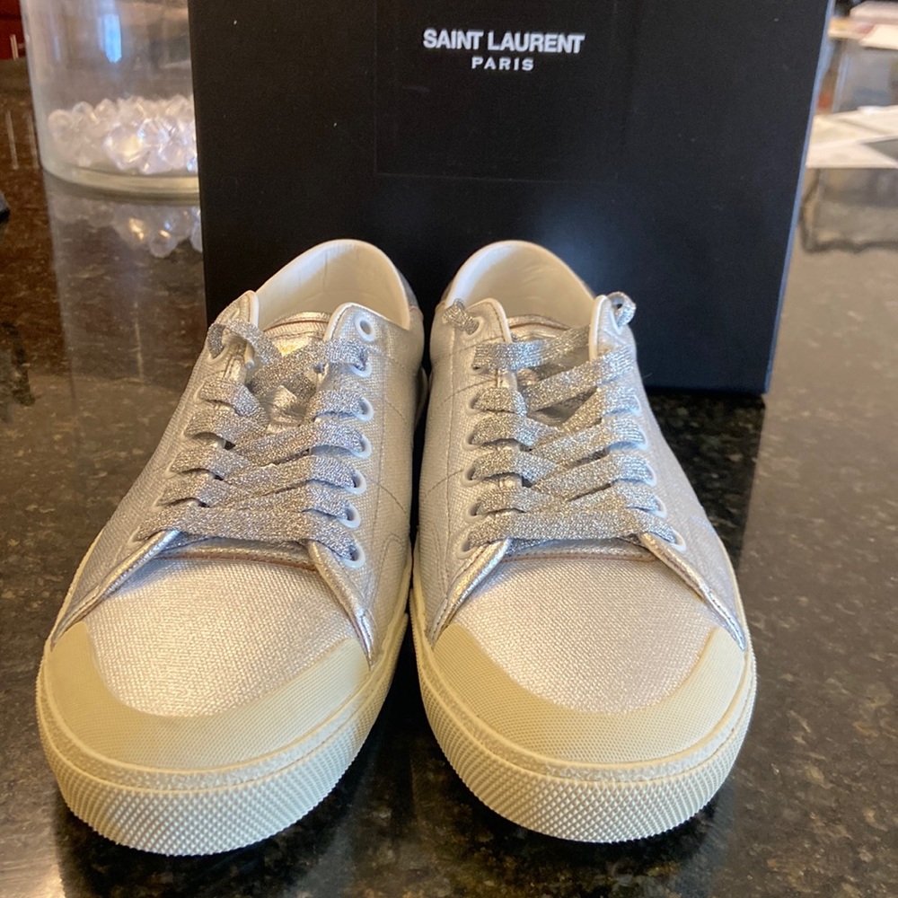 Saint Laurent Silver Shoes